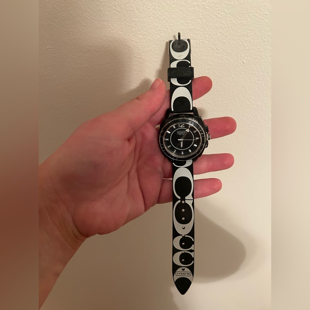 Vintage Coach Watch - Black and White
